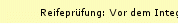 Reifepr�fung: Vor dem Integrieren hatte ich Respekt